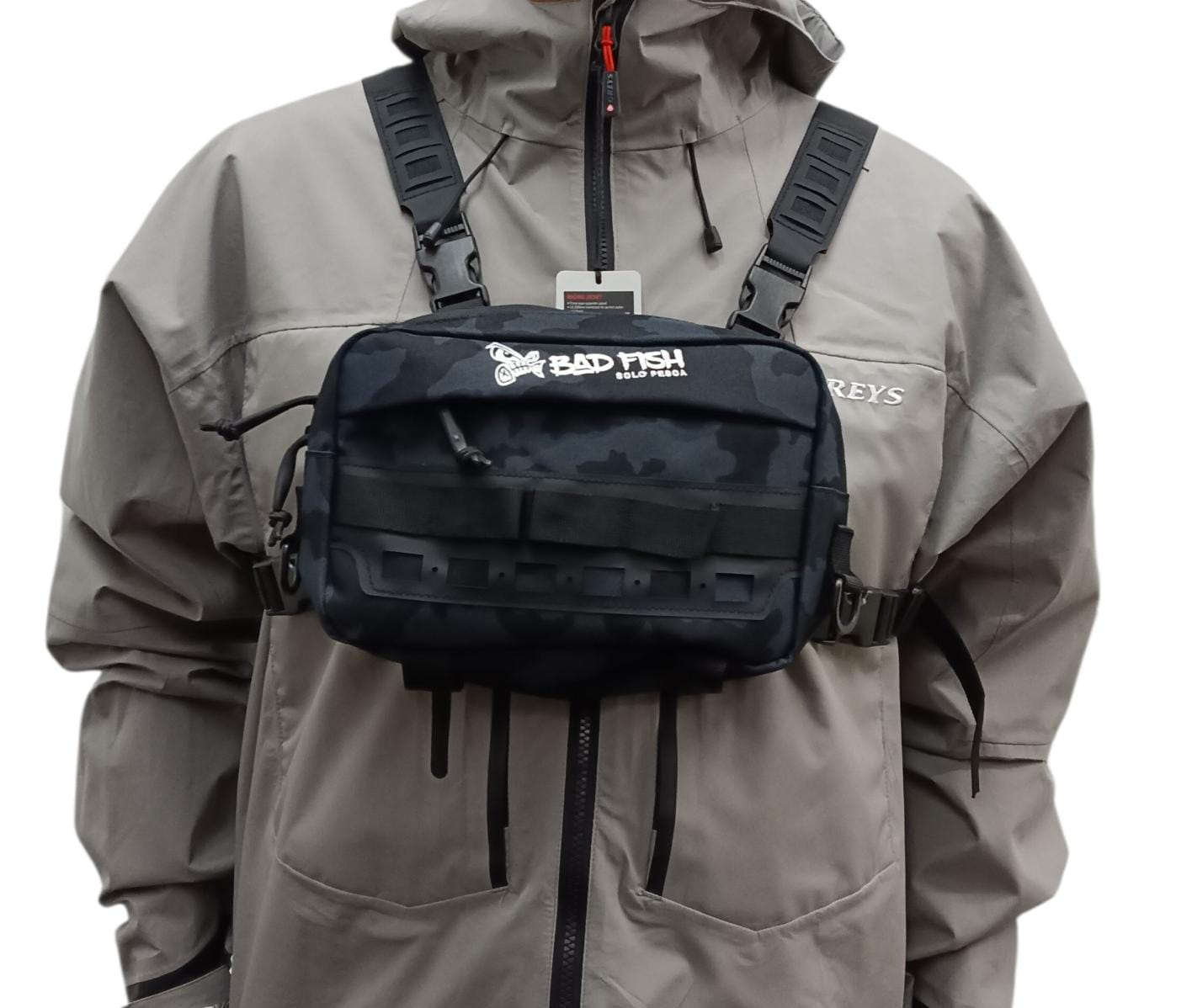 BOLSO PECHERA BADFISH GREY CAMUFLAJE