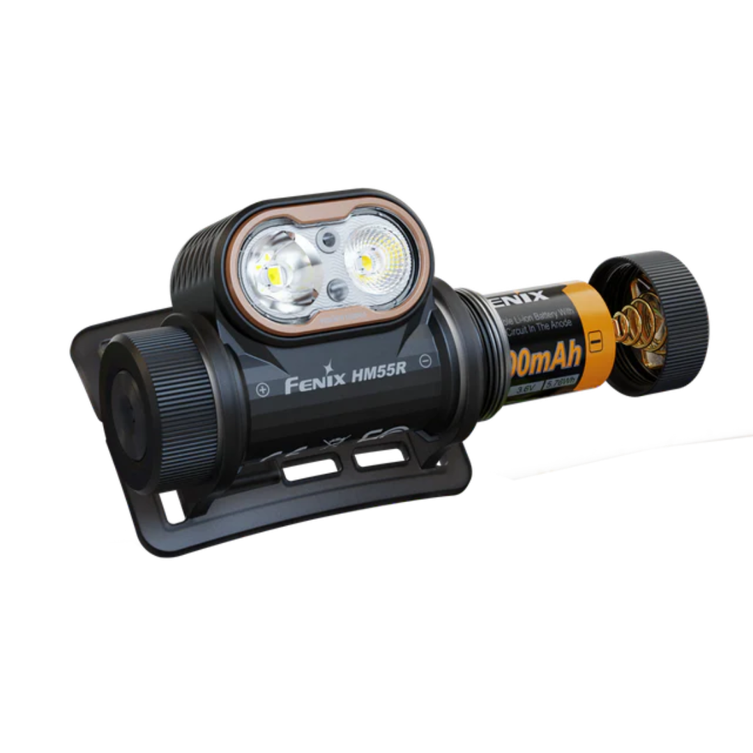 LINTERNA FRONTAL FENIX HM55R NEGRA | 1200 LUMENES