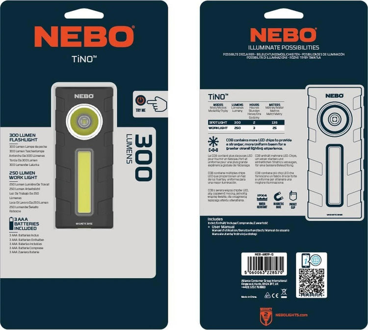 NEBO TINO | 300 LÚMENES