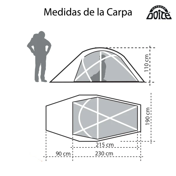 CARPA TECNICA DOITE KAILAS 3 PERSONAS