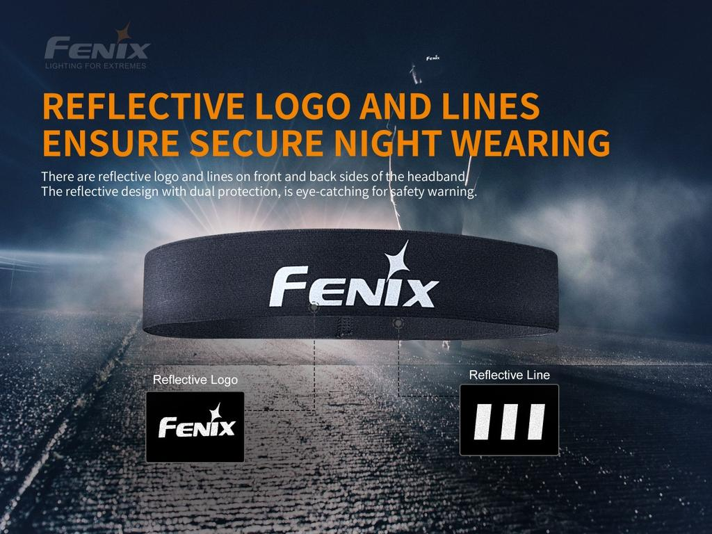 CINTILLO REFLECTANTE FENIX AFH-10 GRIS