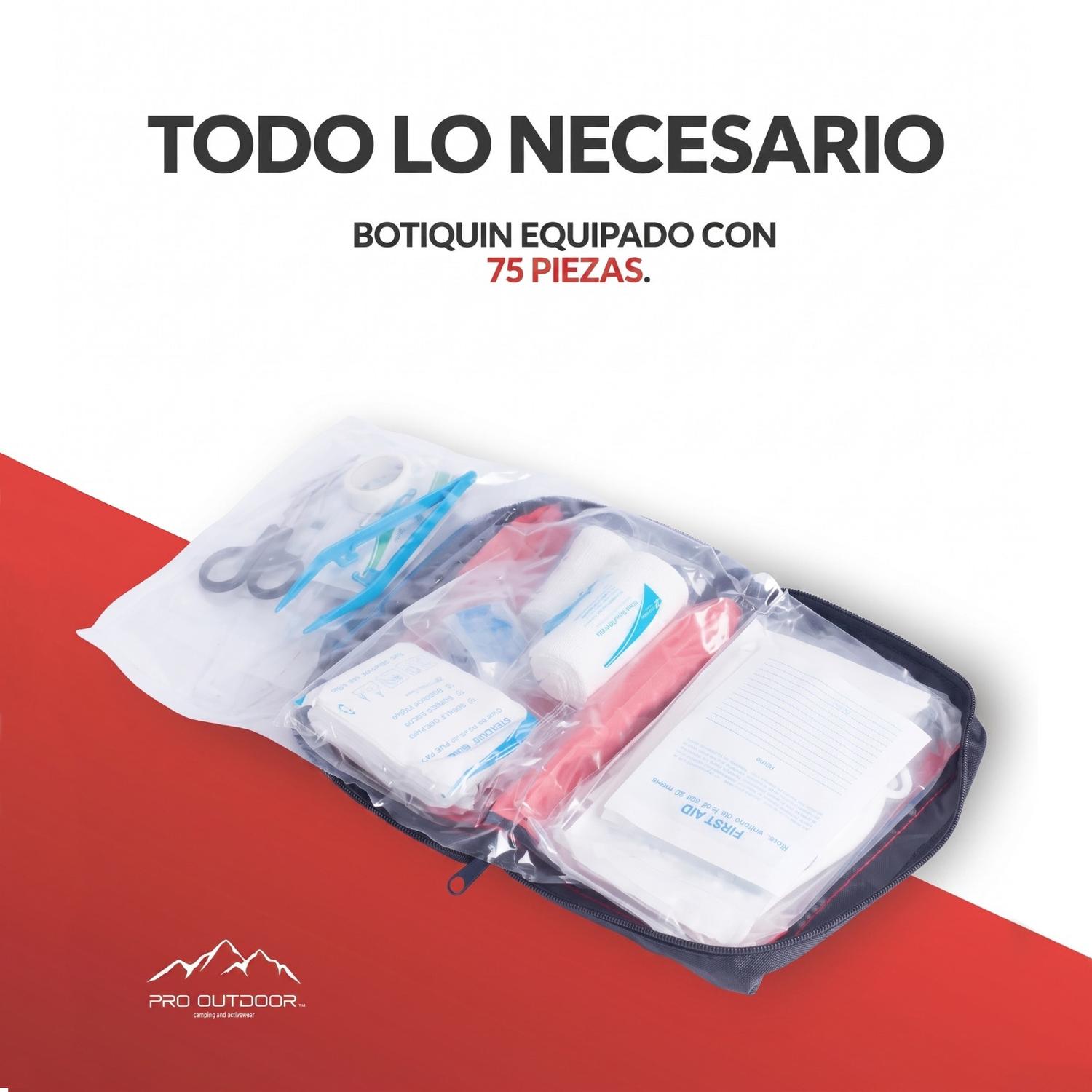 Botiquín Primeros Auxilios 75 Piezas - estuche