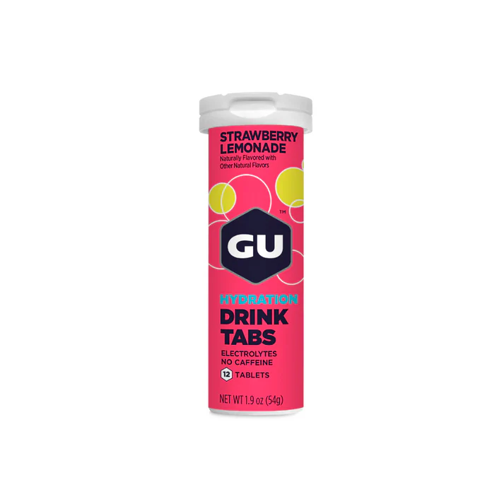 GU GEL HYDRATION DRINK TABS STRAWBERRY LEMONADE