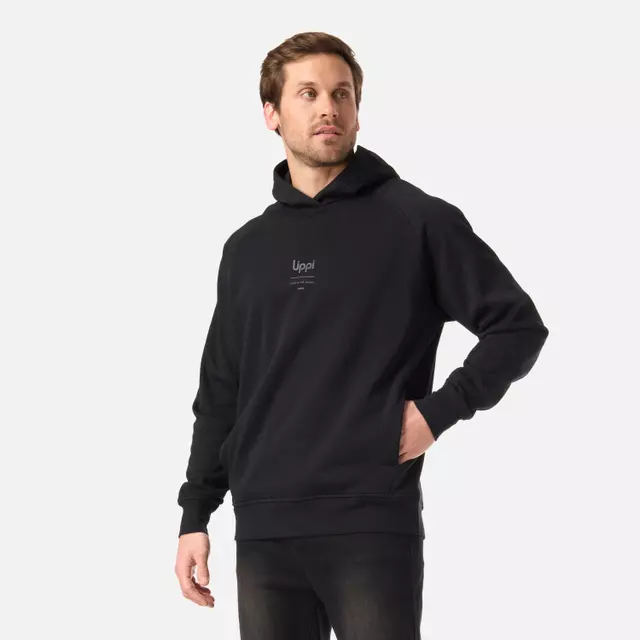 POLERON HOMBRE ULMO LIGHT HOODY SWEATSHIRT LIPPI NEGRO