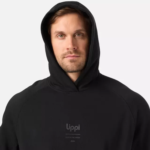 POLERON HOMBRE ULMO LIGHT HOODY SWEATSHIRT LIPPI NEGRO