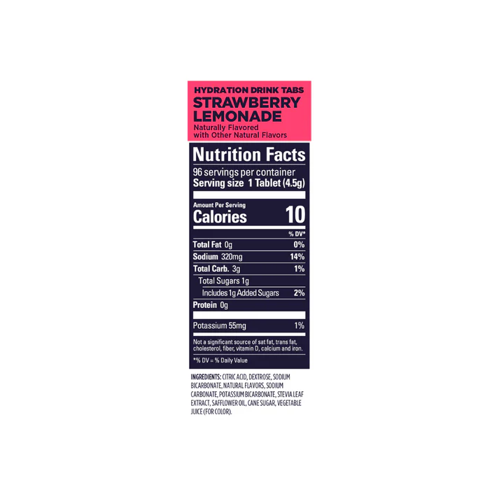 GU GEL HYDRATION DRINK TABS STRAWBERRY LEMONADE