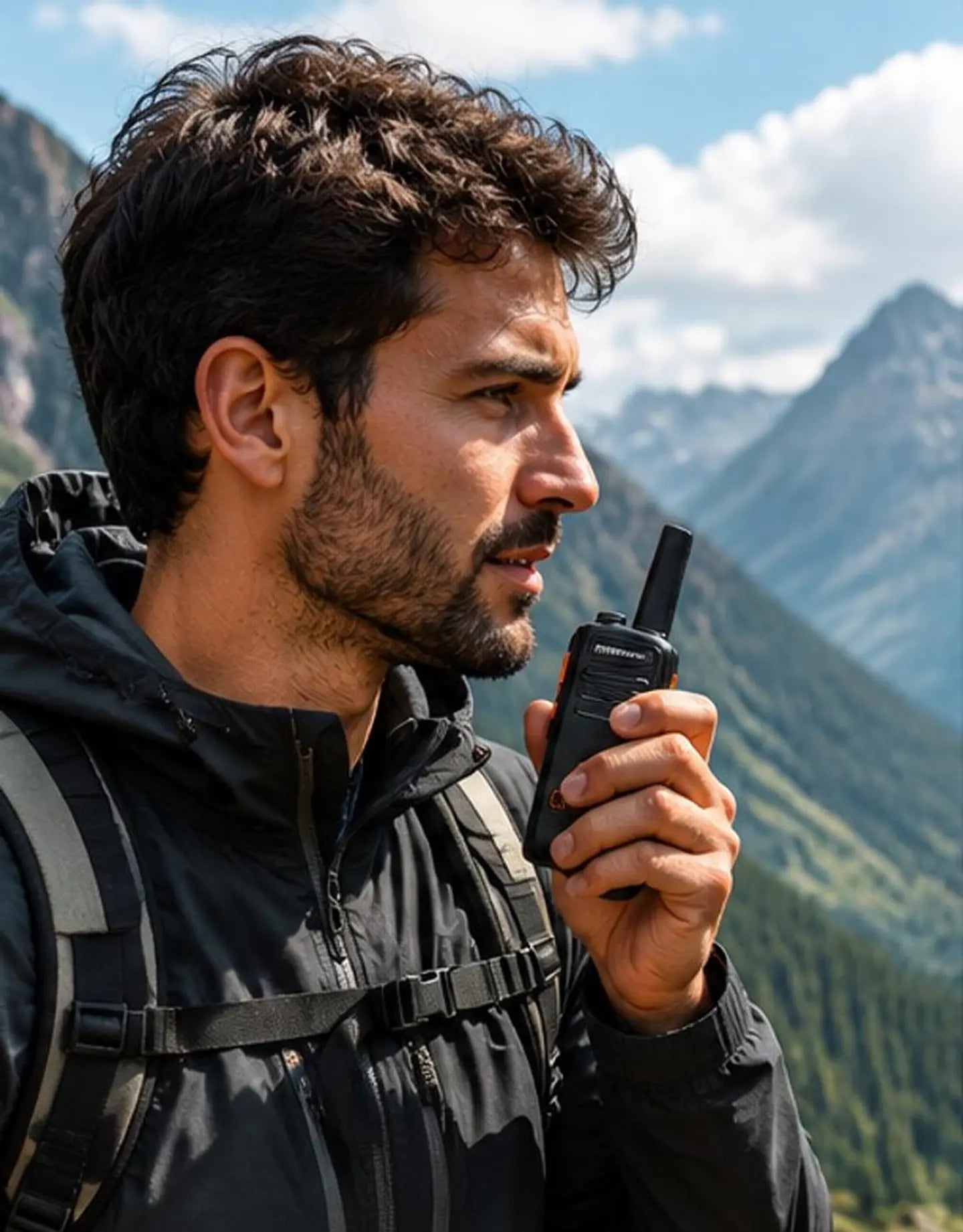 Pack Radio Transmisor Walkie Talkie Negro Frecuencia 400-470MHz