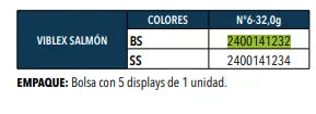 SPINNER FALCON CLAW VIBLEX SALMON VS6 BS AZUL-PLATA