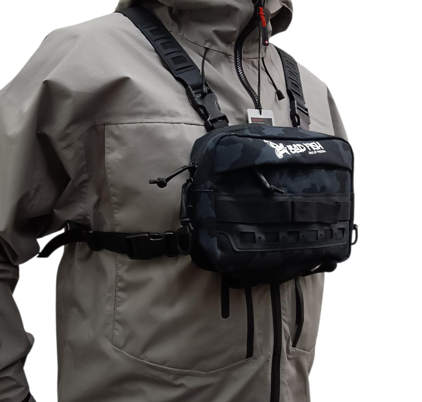 BOLSO PECHERA BADFISH GREY CAMUFLAJE