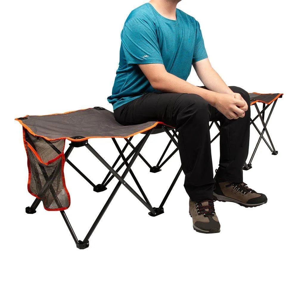 BANCO BENCH PARA 4 PERSONAS SILLA GRIS DOITE