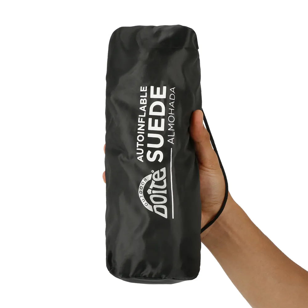 ALMOHADA AUTOINFLABLE SUEDE GRIS DOITE
