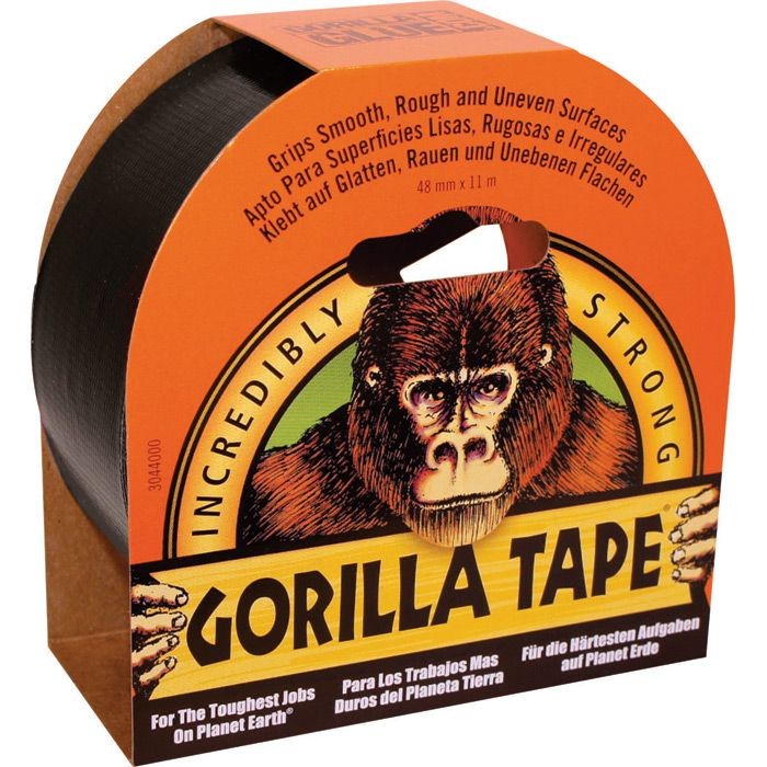CINTA GORILLA TAPE NEGRA | 11 MTS