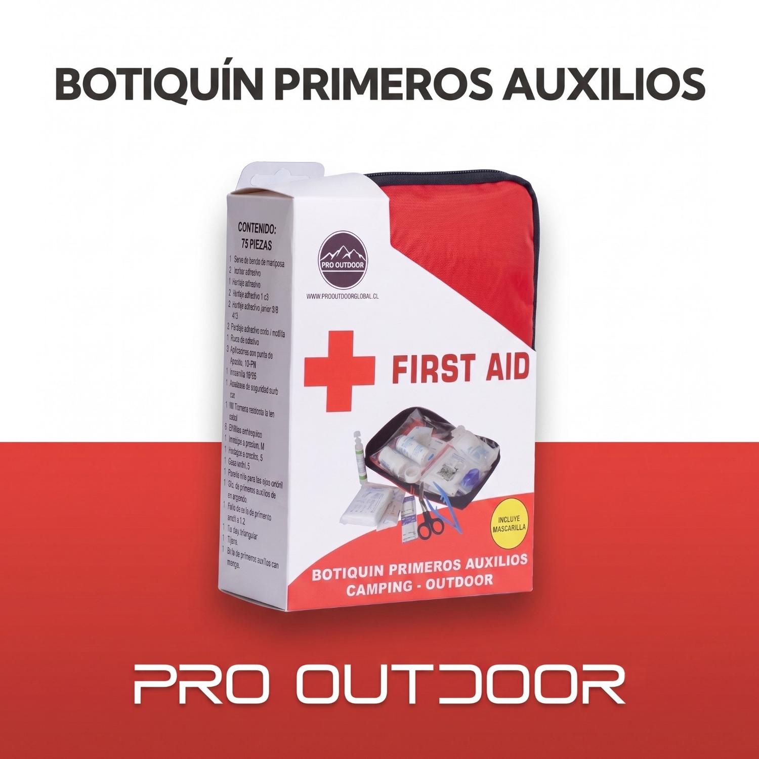 Botiquín Primeros Auxilios 75 Piezas - contenido