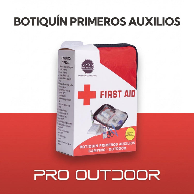 Botiquín Primeros Auxilios 75 Piezas - contenido