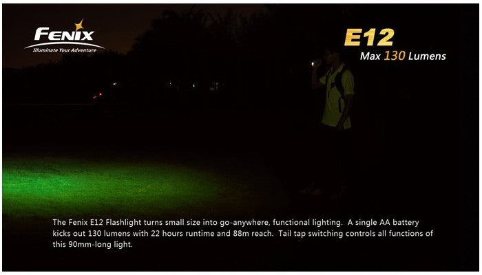 LINTERNA FENIX E12 - 130 LUMENS