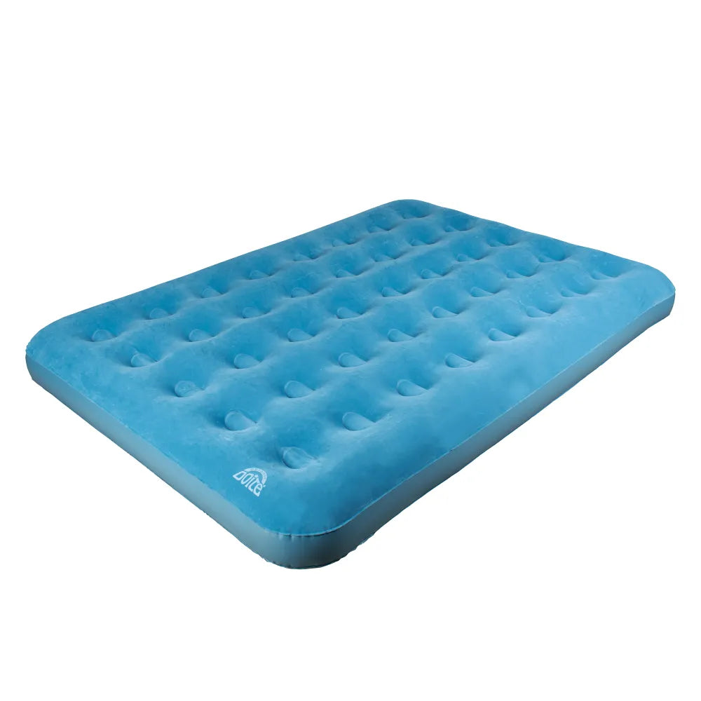 COLCHÓN INFLABLE ALICANTE DOBLE CELESTE DOITE