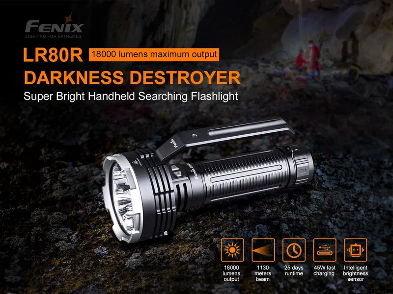 LINTERNA FENIX LR80R | 18000 LUMENES
