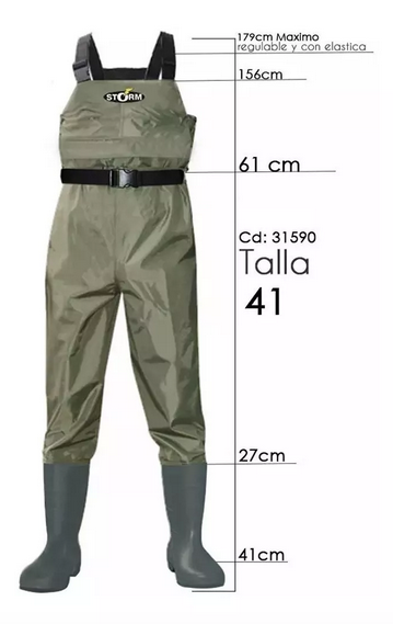 WADER IMPERMEABLE STORM PVC 420D