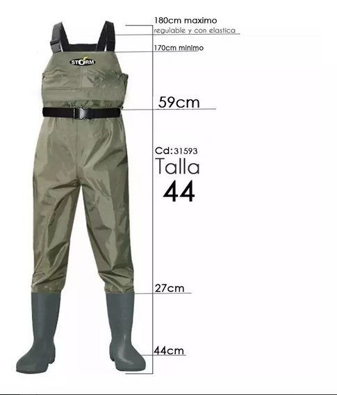 WADER IMPERMEABLE STORM PVC 420D