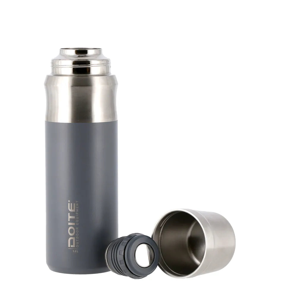 TERMO ACERO INOXIDABLE CRES 1 LT. GRIS DOITE