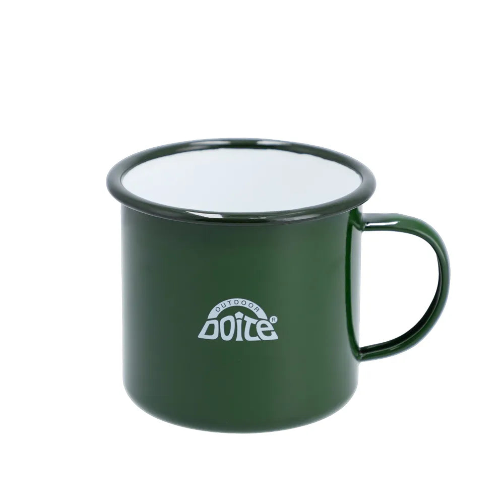TAZA ACERO ENAMEL 500ML VERDE DOITE