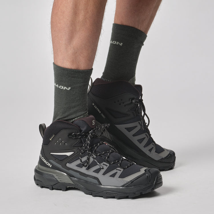 ZAPATILLA SALOMON HOMBRE X ULTRA 360 MID GTX BLACK MAGNET PEW