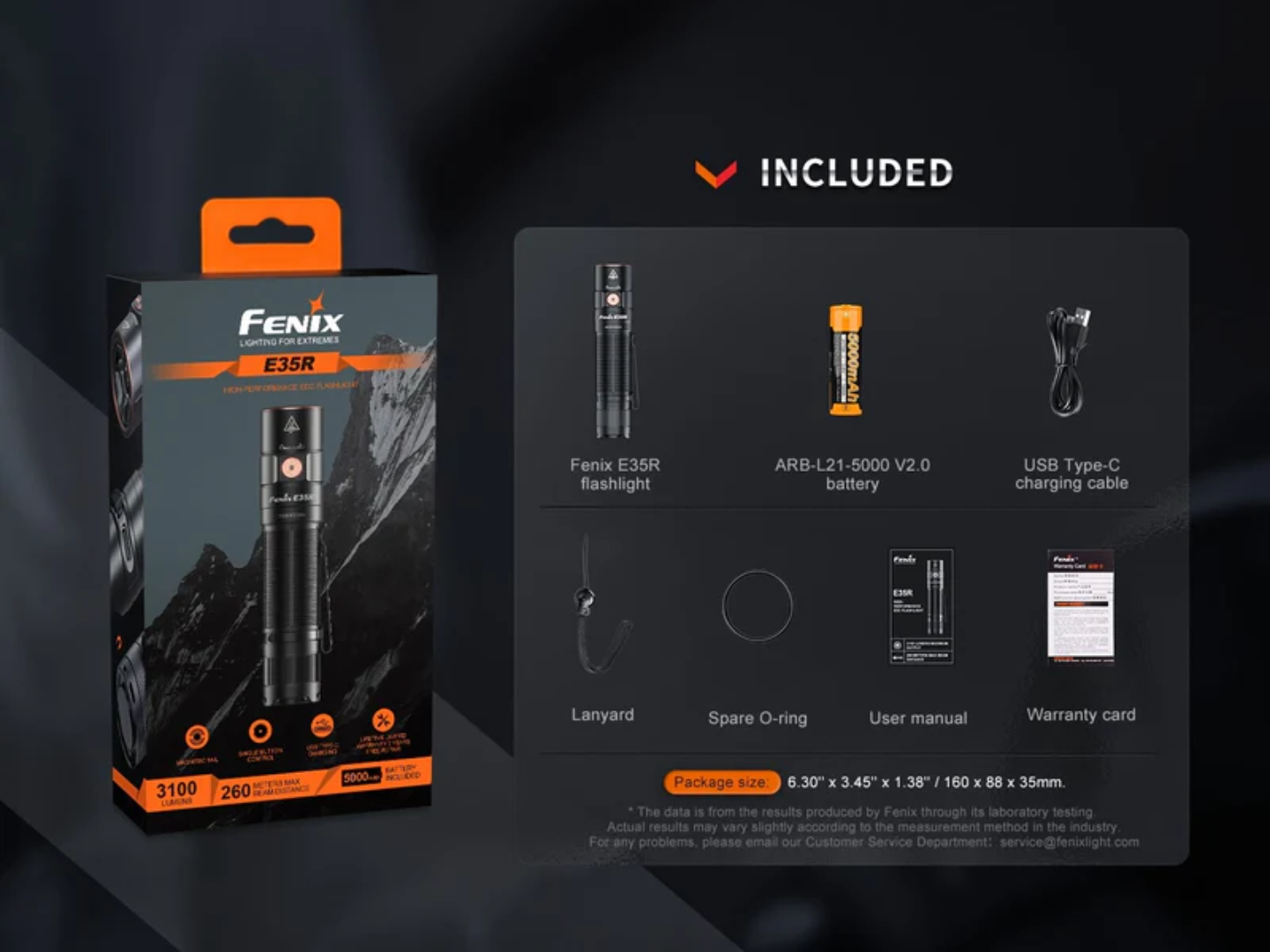LINTERNA TACTICA FENIX E35R GRAFFITI | 3100 LUMENES