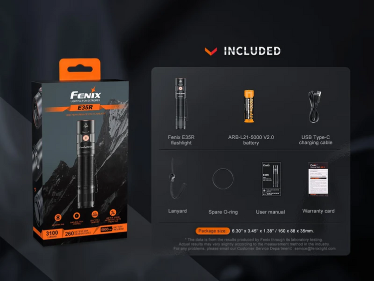 LINTERNA TACTICA FENIX E35R GRAFFITI | 3100 LUMENES