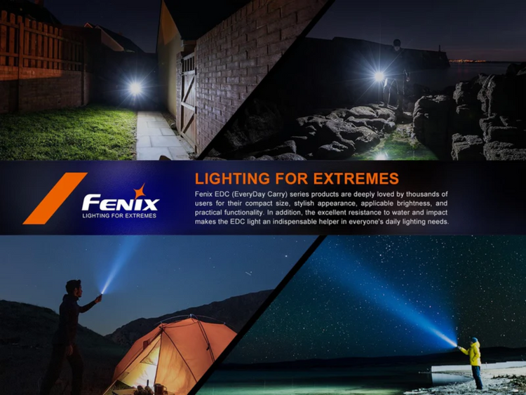 LINTERNA TACTICA FENIX E35R AZUL GLACIAR | 3100 LUMENES