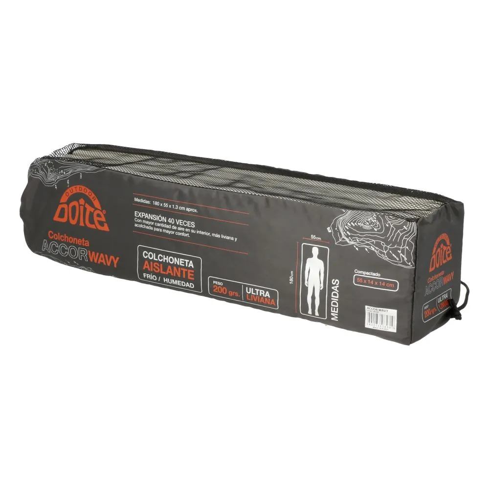 COLCHONETA AISLANTE DOITE ACCOR WAVY GRIS