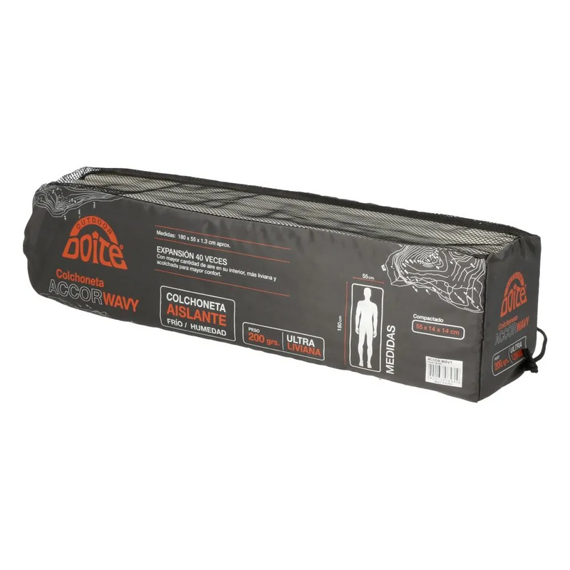 COLCHONETA AISLANTE DOITE ACCOR WAVY GRIS