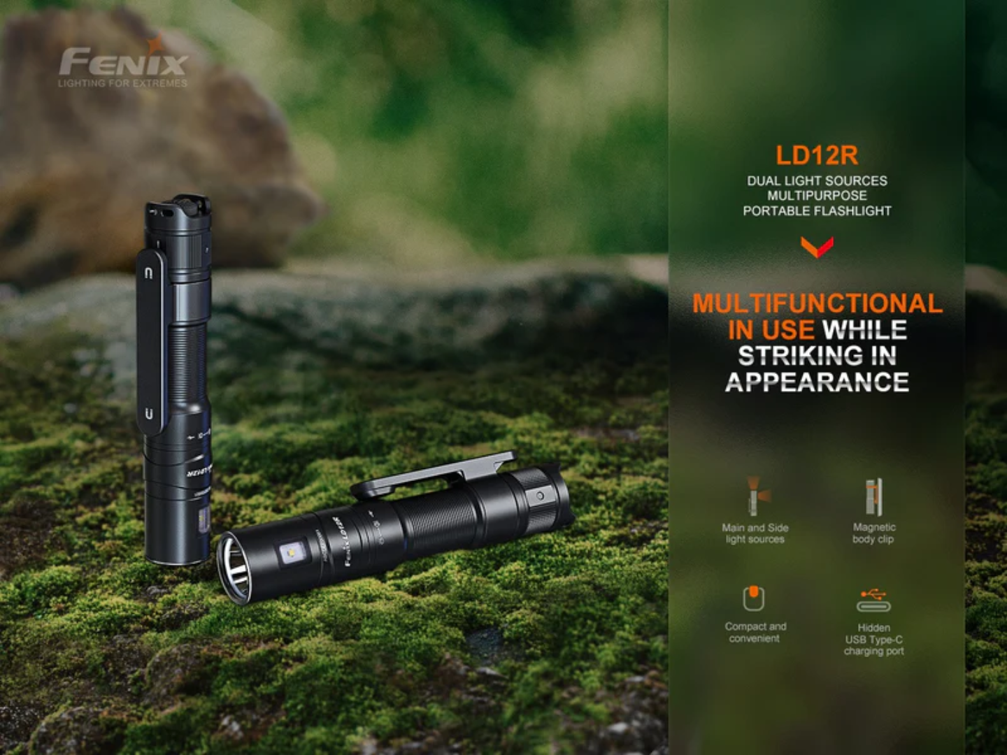 LINTERNA FENIX LD12R | 600 LUMENES