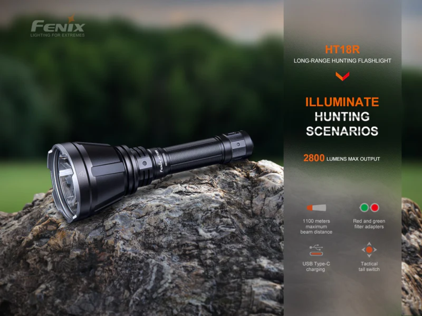 LINTERNA FENIX HT18R | 2800 LUMENS
