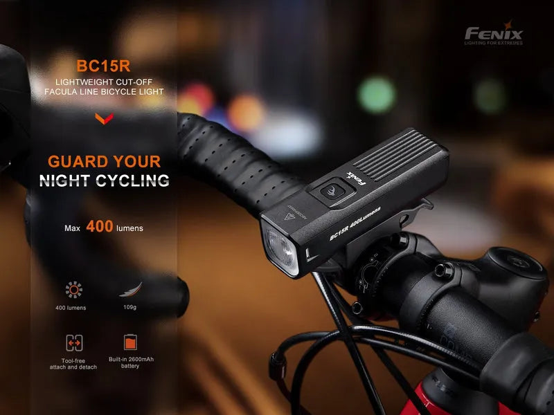 LINTERNA BICICLETA FENIX BC15R | 400 LUMENES