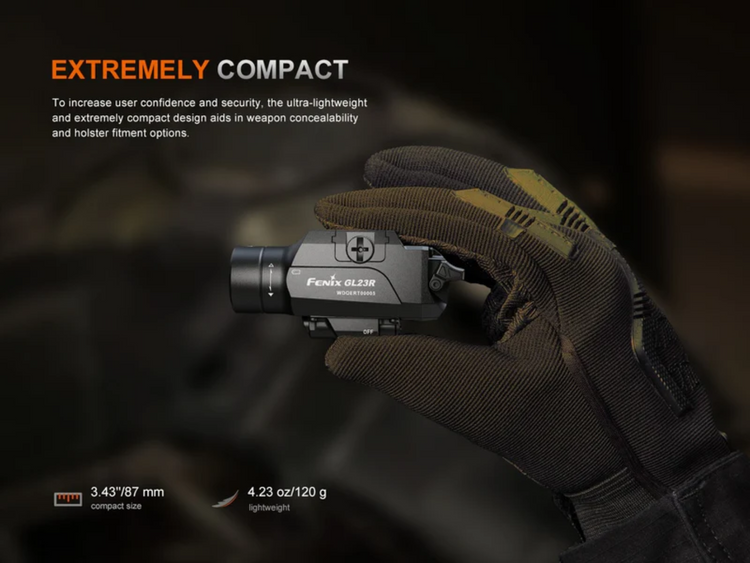 LINTERNA FENIX PARA PISTOLA GL23R