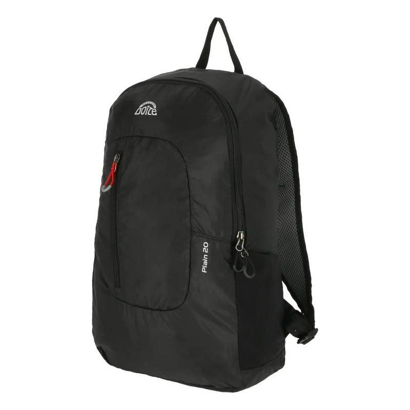 MOCHILA COMPACTABLE DOITE PLAIN BLACK | 20 LTS