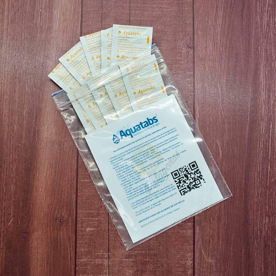 PASTILLA PURIFICADORA DE AGUA AQUATABS 8.5 MG X 1LITRO | 10 UNID.