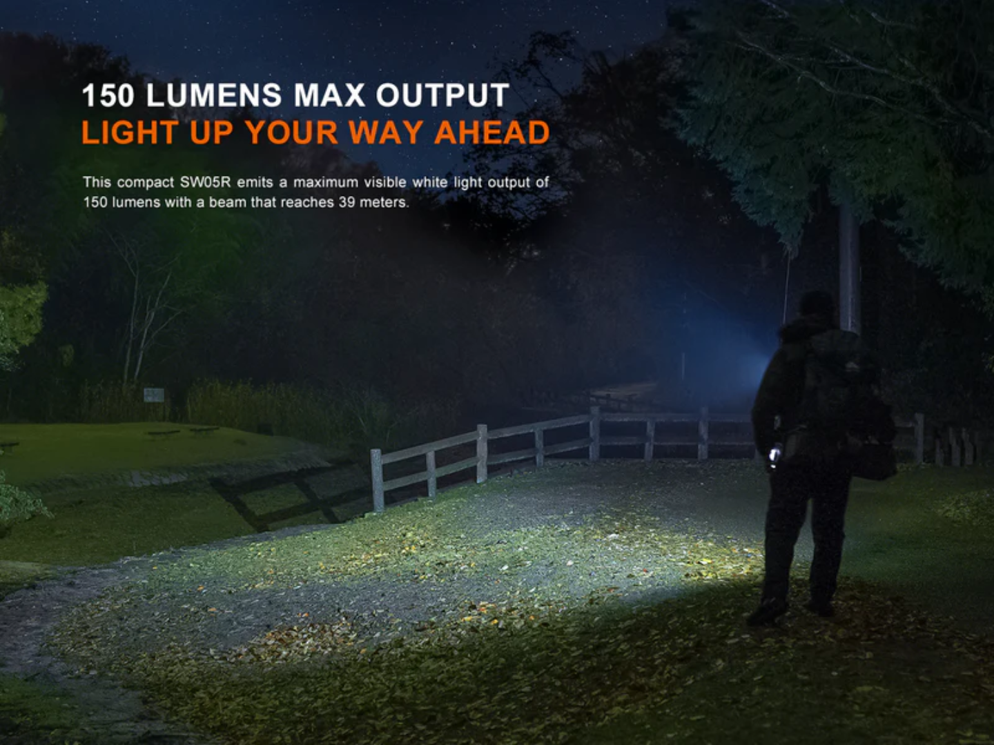 LINTERNA FENIX SW05R-UV NEGRO | 150 LUMENES