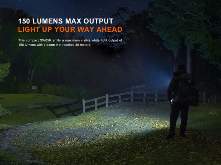 LINTERNA FENIX SW05R-UV NEGRO