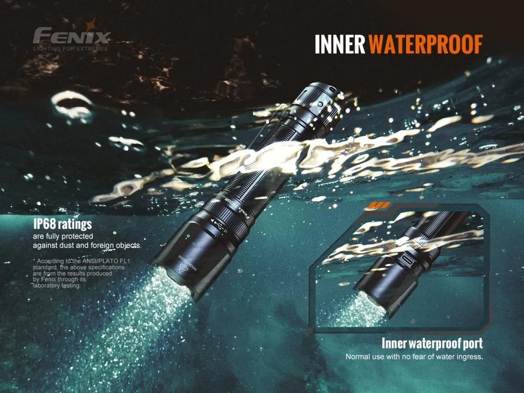 LINTERNA FENIX TK20R V2.0 NEGRO | 3000 LUMENES