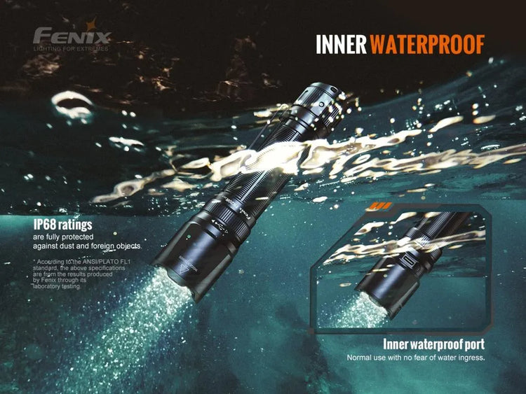LINTERNA FENIX TK20R V2.0 NEGRO | 3000 LUMENES