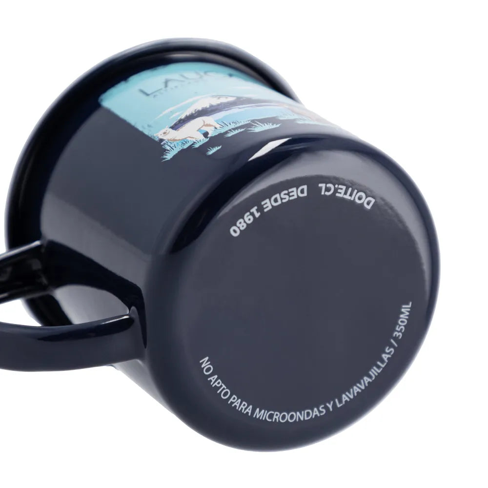 TAZA ACERO ENAMEL 350ML AZUL MARINO DOITE