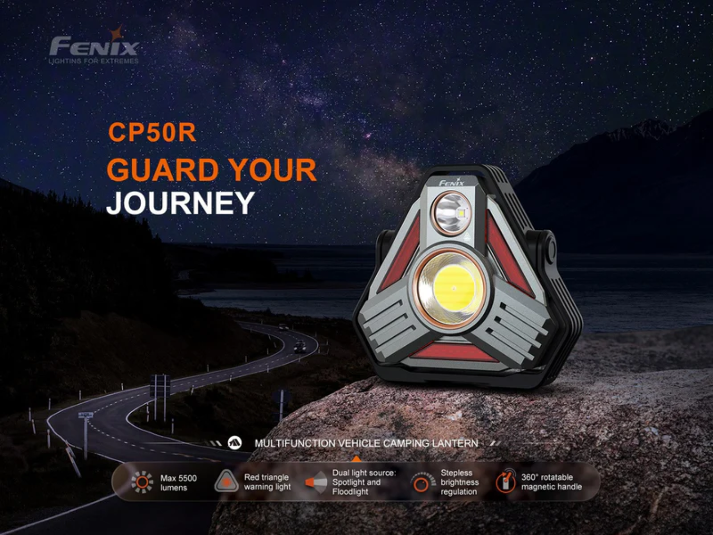 LINTERNA FENIX CP50R | 5500 LUMENES
