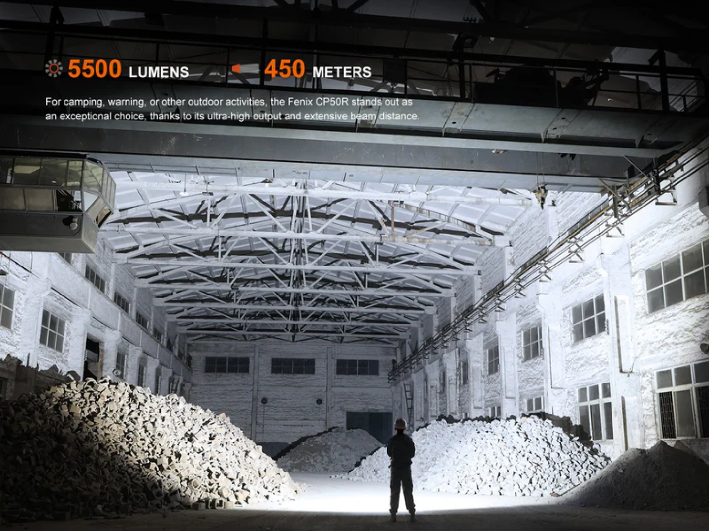 LINTERNA FENIX CP50R | 5500 LUMENES