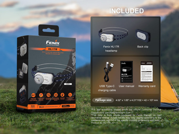 Linterna Fenix HL17R Blanco