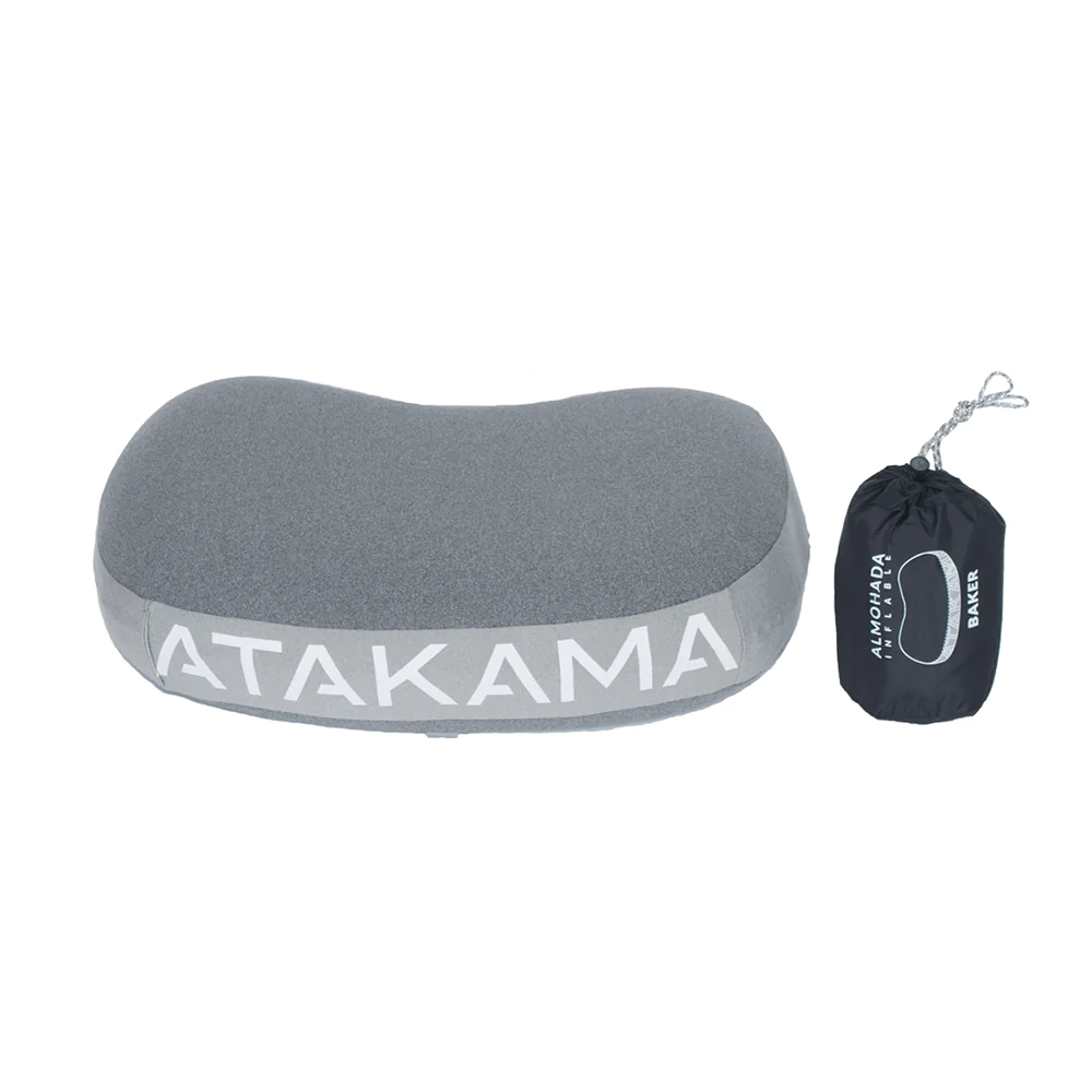 ALMOHADA INFLABLE ATAKAMA BAKER GRIS