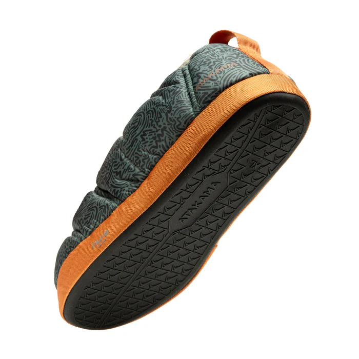 PANTUFLAS ATAKAMA KIDS FUTALEUFU VERDE GRISÁCEO