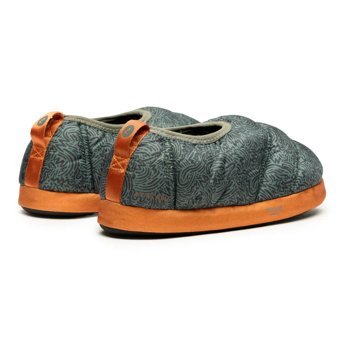 PANTUFLAS ATAKAMA KIDS FUTALEUFU VERDE GRISÁCEO
