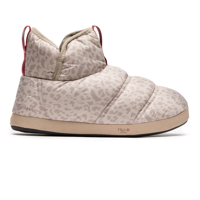 PANTUFLAS TÉRMICAS ATAKAMA NAVARINO NU-B | BEIGE ANIMAL PRINT