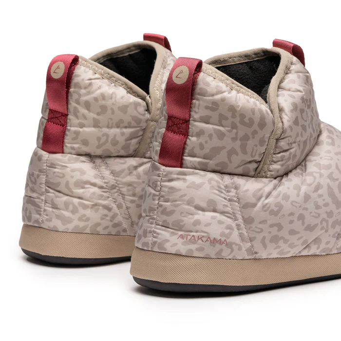 PANTUFLAS TÉRMICAS ATAKAMA NAVARINO NU-B | BEIGE ANIMAL PRINT